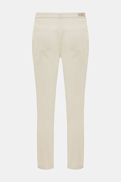 W Collection Beige Tube Leg Sports Pants