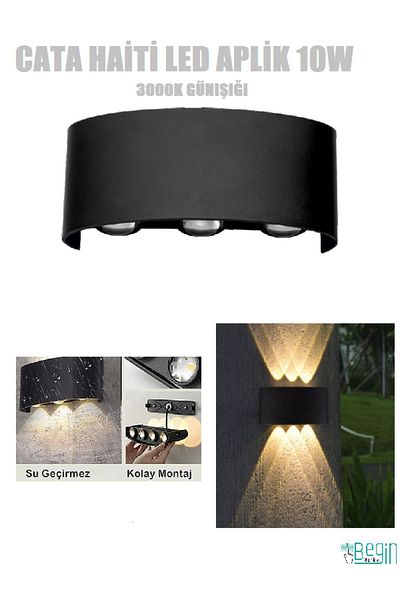 Cata Haiti 10w led wall lamp iP65 ct-8011 daylight 3000k