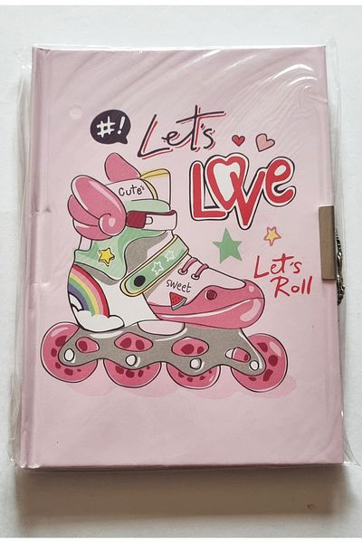 Modellino A5 Size Locked Commemorative Book - Mcolor 64 Sheets, Hard Cover, Cover Pattern Options