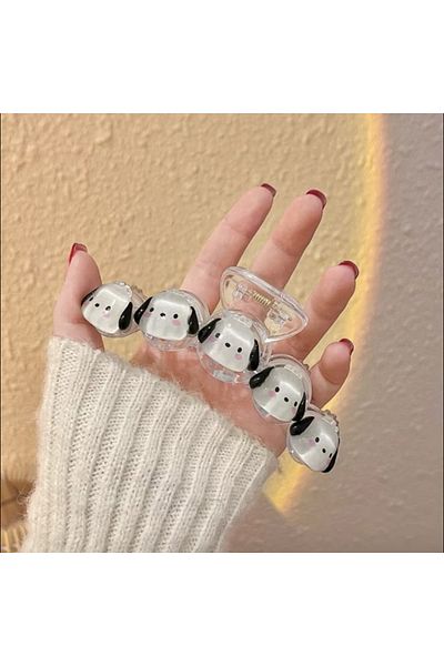 synshop Kawaii Sanrio Pochacco Câine Dimensiune mare XL cu clemă pentru zăvor Coc de păr Cataramă Femei Adolescentă Cadou