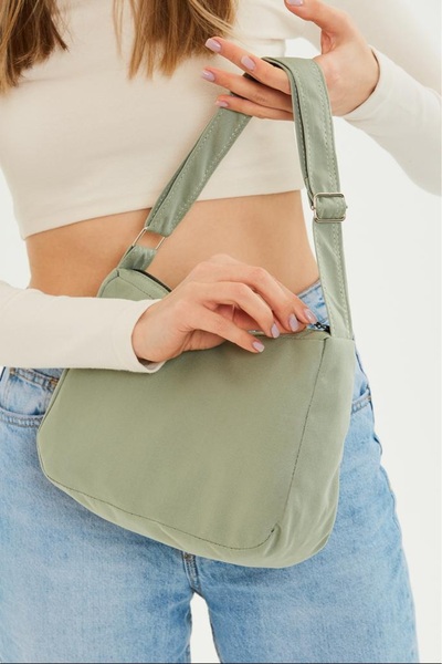 PASSTELL Kadın Kumaş Baget ve Omuz Askılı Çapraz Çanta