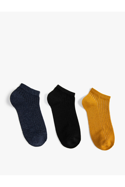 Koton Set of 3 Booties Socks Multicolored