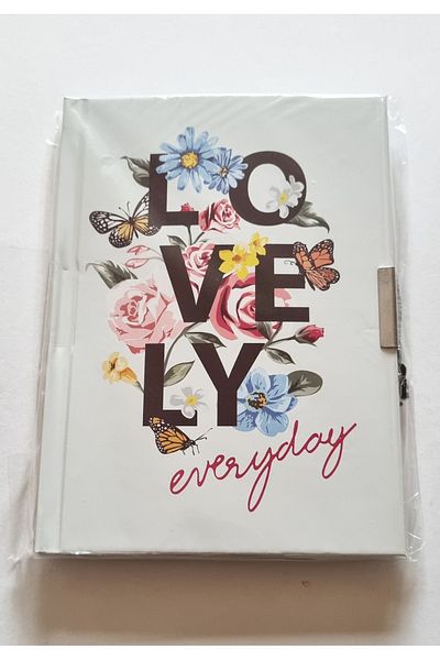 Modellino A5 Size Locked Commemorative Book - Mcolor 64 Sheets, Hard Cover, Cover Pattern Options