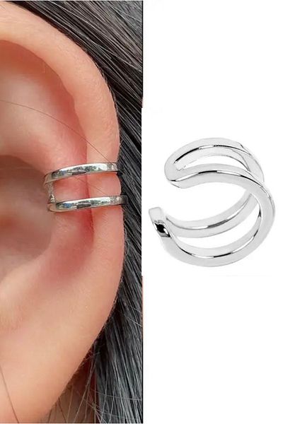 Jaida Moda Unisex Non-Perforated Compression Steel Cartilage Earrings Ear Cuff