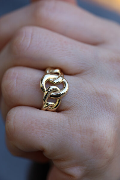 Yenigün Kuyumculuk 14 Ayar Altın İç İçe Halkalar Yüzük