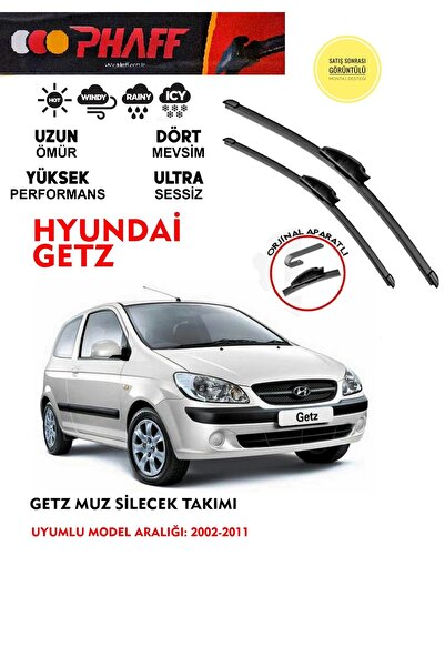 DuoLight Hyundai Getz Ön Arka Silecek Seti 2006 model araca özel aparat(3 lü ...