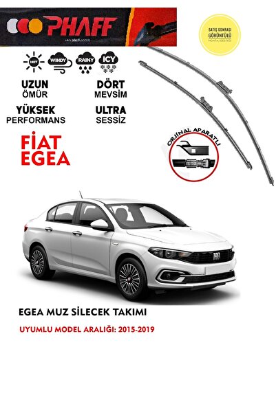 PHAFF Fiat egea Muz silecek takımı 2017 model araca özel (Aparatsız Direk Mon...
