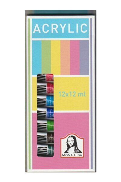 Südor Mona Lisa Tüp Akrilik Boya 12 ml 12 Renk