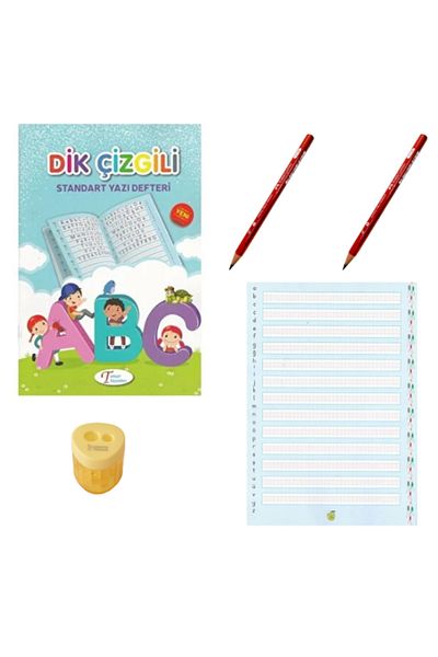 Glanart Dimensiune mare 48 pagini - 1. Cni O caiet de scris frumos pentru clase și primul meu creion