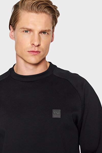 BOSS Erkek Bisiklet Yaka Sweatshirt