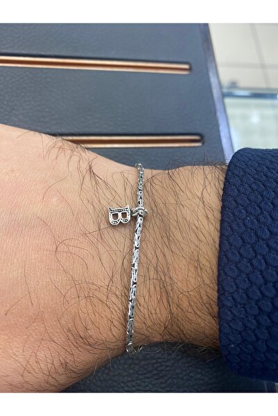 NFS GÜMÜŞÇÜLÜK 925 ayar Kral bileklik oynar Harfli