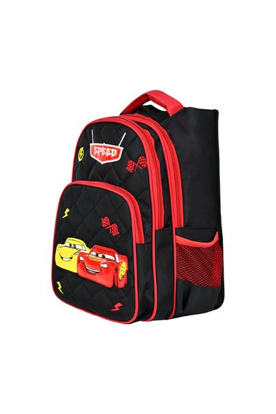 Glanart ghiozdan pentru școală primară - cu curea de liliac, 3 compartimente, căptușeală completă impermeabilă, ortopedică completă + cutie de prânz
