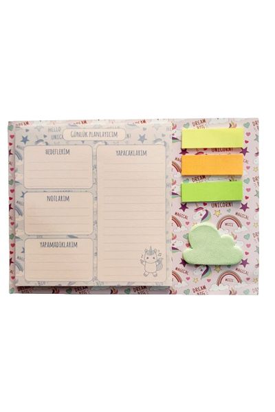 Glanart cute weekly planner with brace 40 leaves