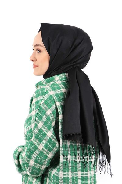 Mısırlı Şal Cocoon cu aspect de mătase neagră