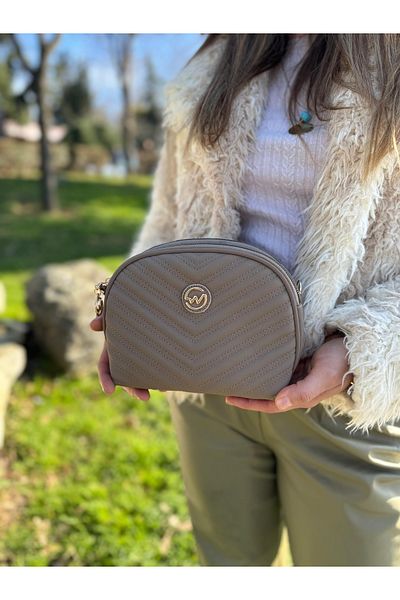 DEV 3 ADAM Dark Mink Compartmented Adjustable Strap Simple and Stylish Women's Cross Shoulder and Portfolio Bag