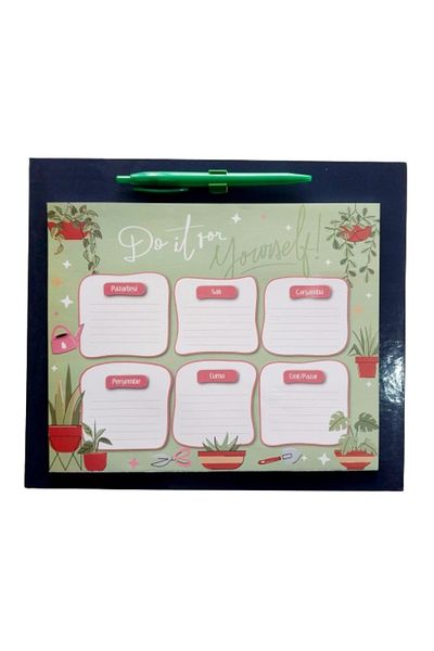 Glanart daily weekly planner 60 sheets mausepad type with ballpoint pen