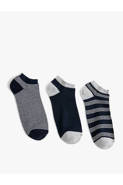 Koton Set de 3 șosete cu papuci cu dungi
