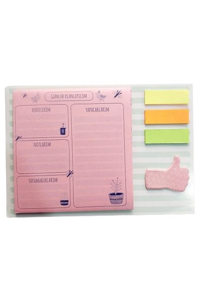 Glanart cute weekly planner with brace 40 leaves