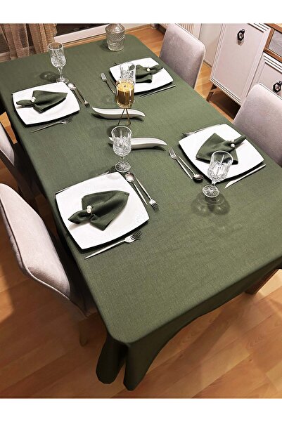 Zeren Home Assos Premium Dertsiz Masa Örtüsü Yeşil