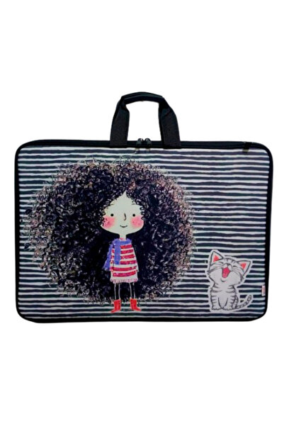 Glanart askılı, fermuarlı 35x50 resim çantası su geçirmez ketenli kumaş 35x50...