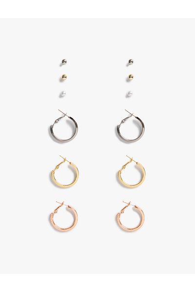 Koton Multiple Metal Earring Set