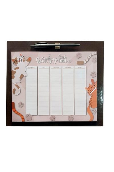 Glanart weekly planner 60 sheets mausepad type with ballpoint pen