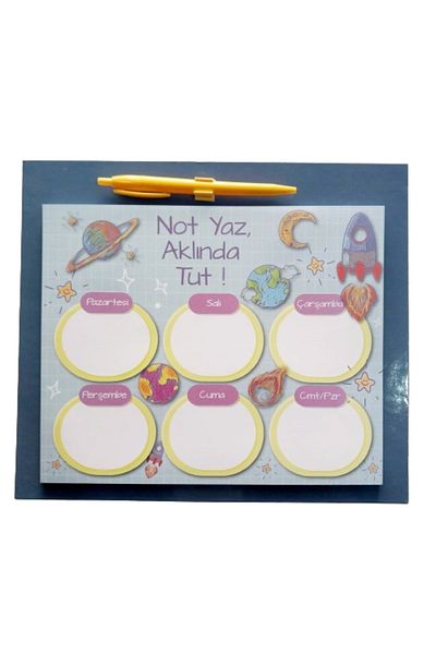 Glanart daily weekly planner 60 sheets mausepad type with ballpoint pen