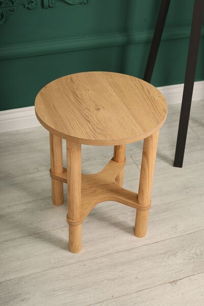 ÇMD ÇAKIR MOBİLYA DEKORASYON Wood Tabure- Sehpa Mdf Lam Ve Ahşap Tasarım H:47x 39x39