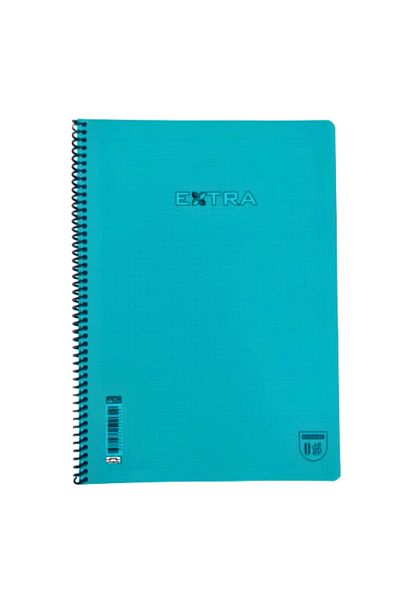 Glanart Checkered 96 Sheets Spiral Notebook Plastic Cover A4 Size