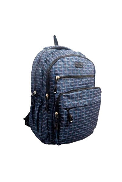 Glanart 5-кишеньковий водонепроникний шкільний рюкзак, тканина інвертекс, екологічний, середня школа, ліцей, розмір P.MAVİ