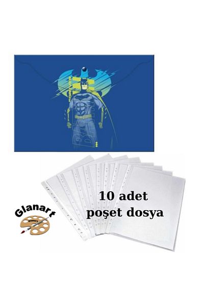Glanart A4 size snap homework file +10 bag file