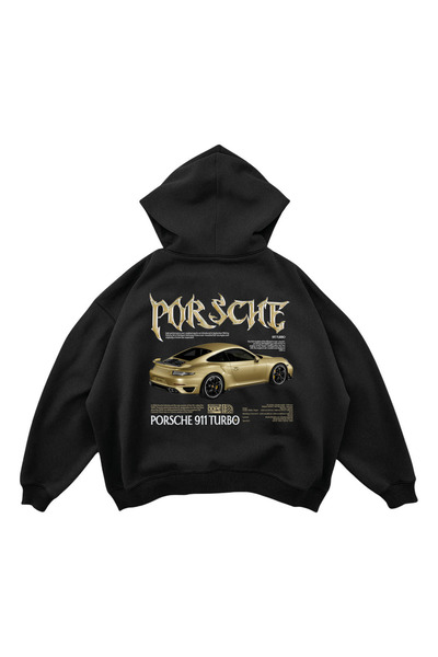 SVART WEAR Porsche GT3RS Tasarım Baskılı Premium Hoodie Kapuşonlu Oversize Sw...