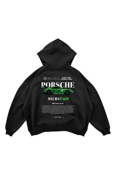 SVART WEAR Porsche Gt3Rs Design Premium Oversize суитшърт с качулка