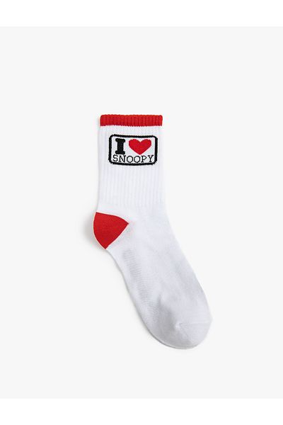 Koton Чорапи Snoopy Socket, лицензирани, бродирани