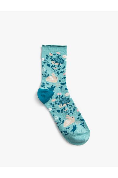 Koton Socket Socks Animal Pattern
