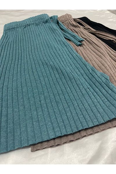 Oyga Corduroy pentru damă - Petrol, pământ, negru - Set de pantaloni scurti confortabili pentru zi cu zi din 3 piese
