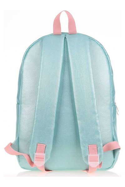 KAUKKO Rucsac de școală Sparkle Double Mint - Țesătură cu sclipici - Liceu Zilnic