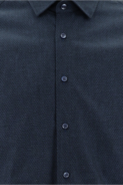 Abdullah Kiğılı Uzun Kol Slim Fit Dar Kesim Desenli Pamuk Gömlek