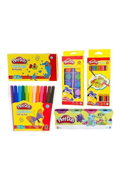 Play Doh Kuru Sulu Pastel Keçeli Oyun Hamuru Kırtasiye Seti
