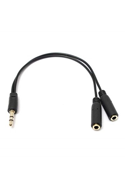 harry Kulaklık Çıkışı Çoğaltıcı- 3.5mm Jak Çoklayıcı (Aynı anda 2 Kulaklık iç...