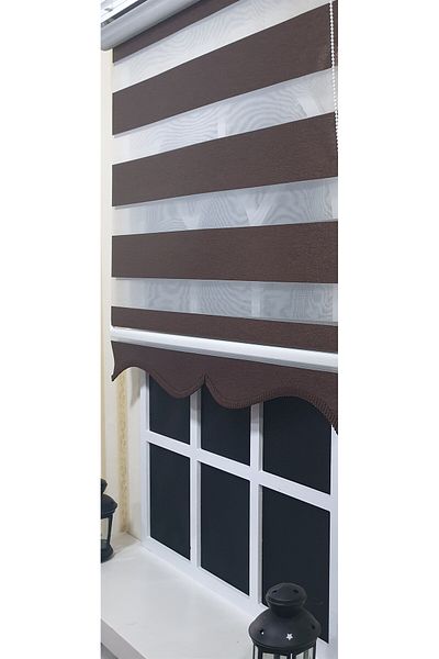 StorBurada Zebra Stor - Brown Sliced Skirt St 004
