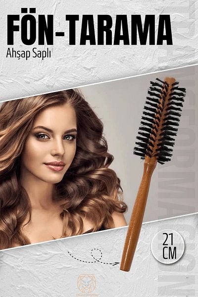Transformacion Wooden Handle Blow Drying and Combing Brush - 721200
