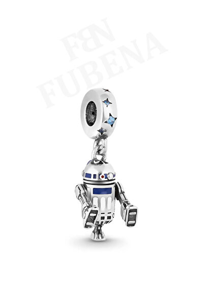 Fubena Yıldız Savaşları R2-d2 Robot Sallantılı Gümüş Charm