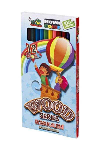 Nova Color 12 Colored Dry Paint Pen - Cardboard Box, Full Size Nc-402