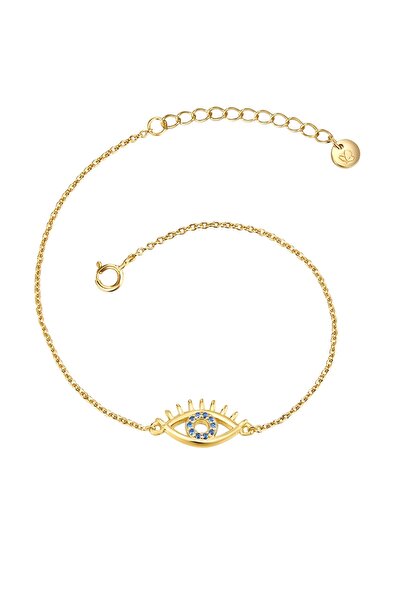 Glanzstücke München Silberarmband Armband Sterling Silber gelbgold Zirkonia weiß