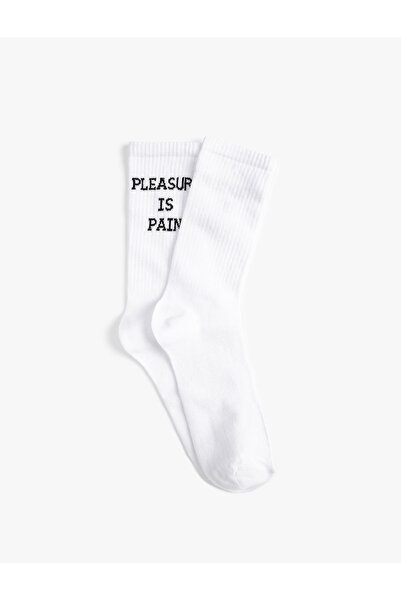 Koton Socket Чорапи Лозунг Бродирани