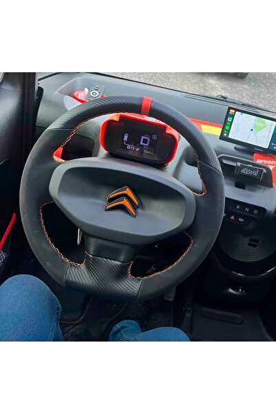 STİLİX GARAGE Citroën Ami Uyumlu Araca Özel Dikmeli Direksiyon Kılıfı