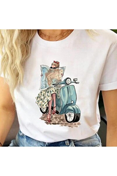 YUNAYT ΓΥΝΑΙΚΕΙΑ ΛΕΠΤΟΜΕΡΗ ΕΚΤΥΠΩΣΗ ΜΕΓΕΘΟΣ ΦΑΡΔΙ ΚΟΜΜΕΝΟ T-SHIRT ΠΟΔΗΛΑΤΟ