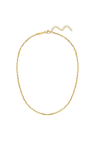 eastside Edelstahlhalskette Kette Edelstahl Gelbgold