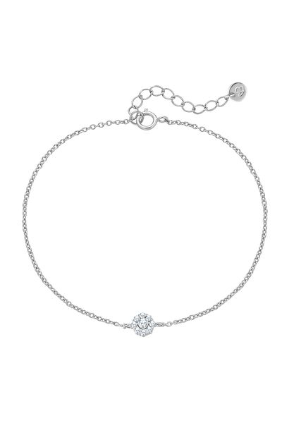 Glanzstücke München Silberarmband Armband Sterling Silber Zirkonia weiß